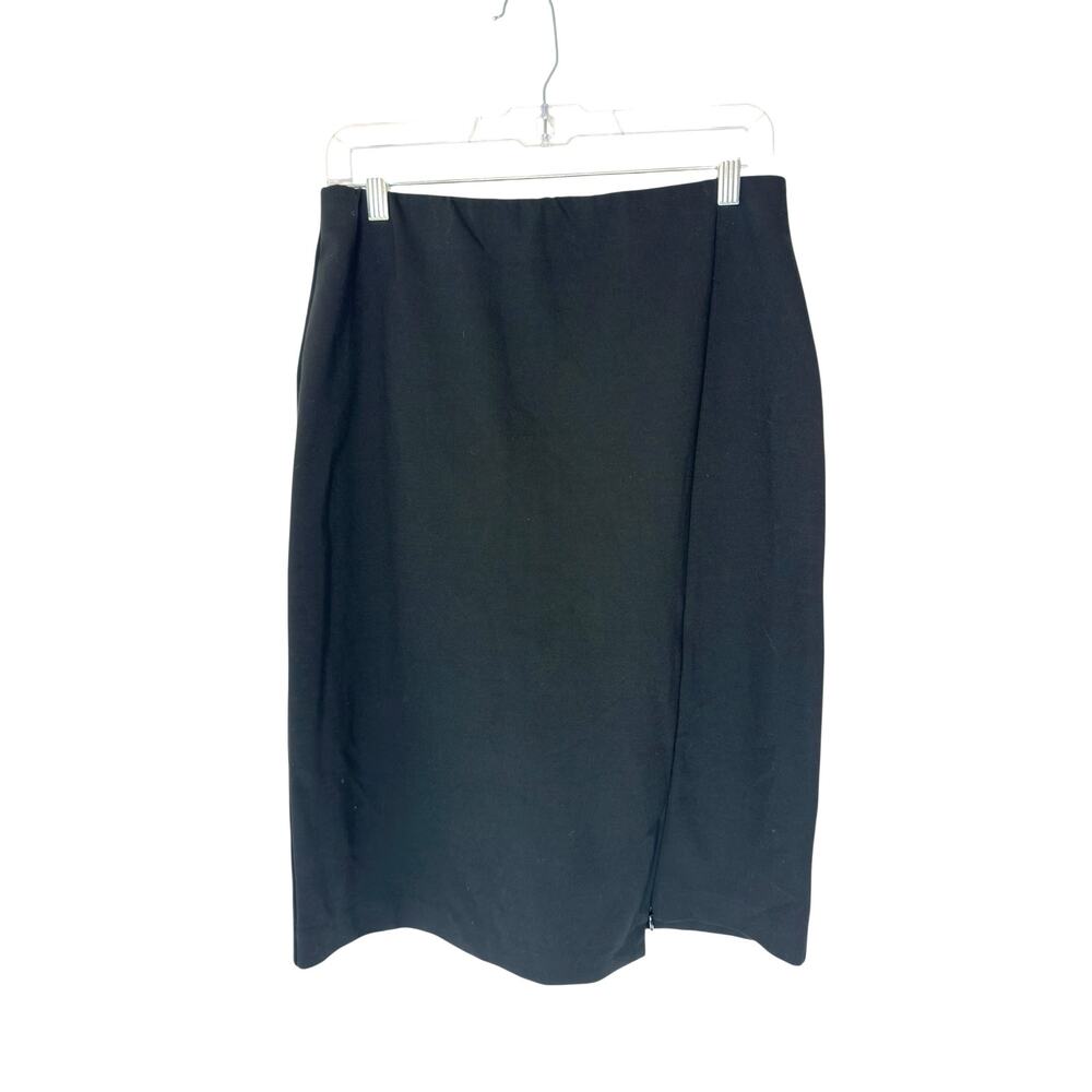 J. Jill Ponte Pencil Skirt Black Career Office Work Career Business Size XS‎